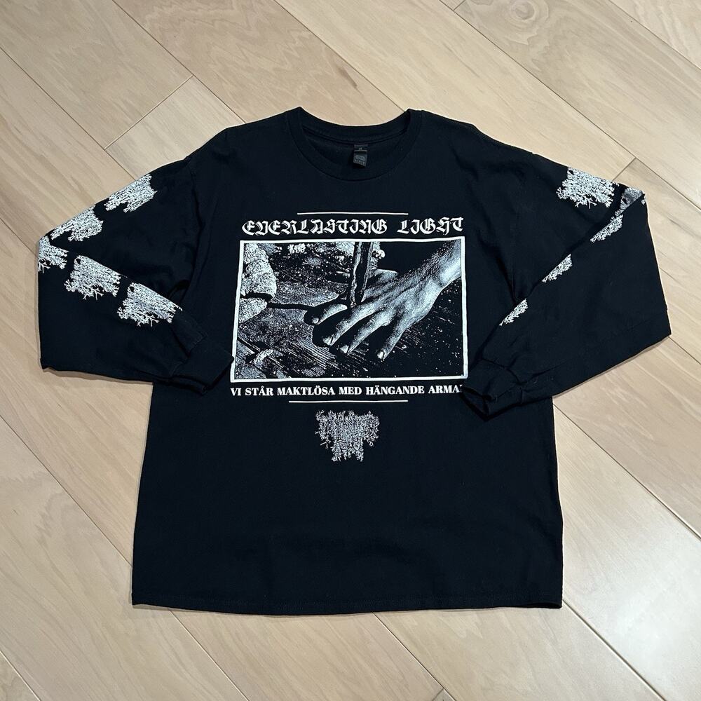 Everlasting Light Black Metal Band Tee Long Sleeve Size Large